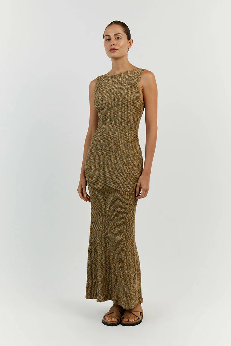DISSH SADIE OLIVE MARLE MIDI DRESS 2 DISSH SADIE OLIVE MARLE MIDI DRESS - Image 2