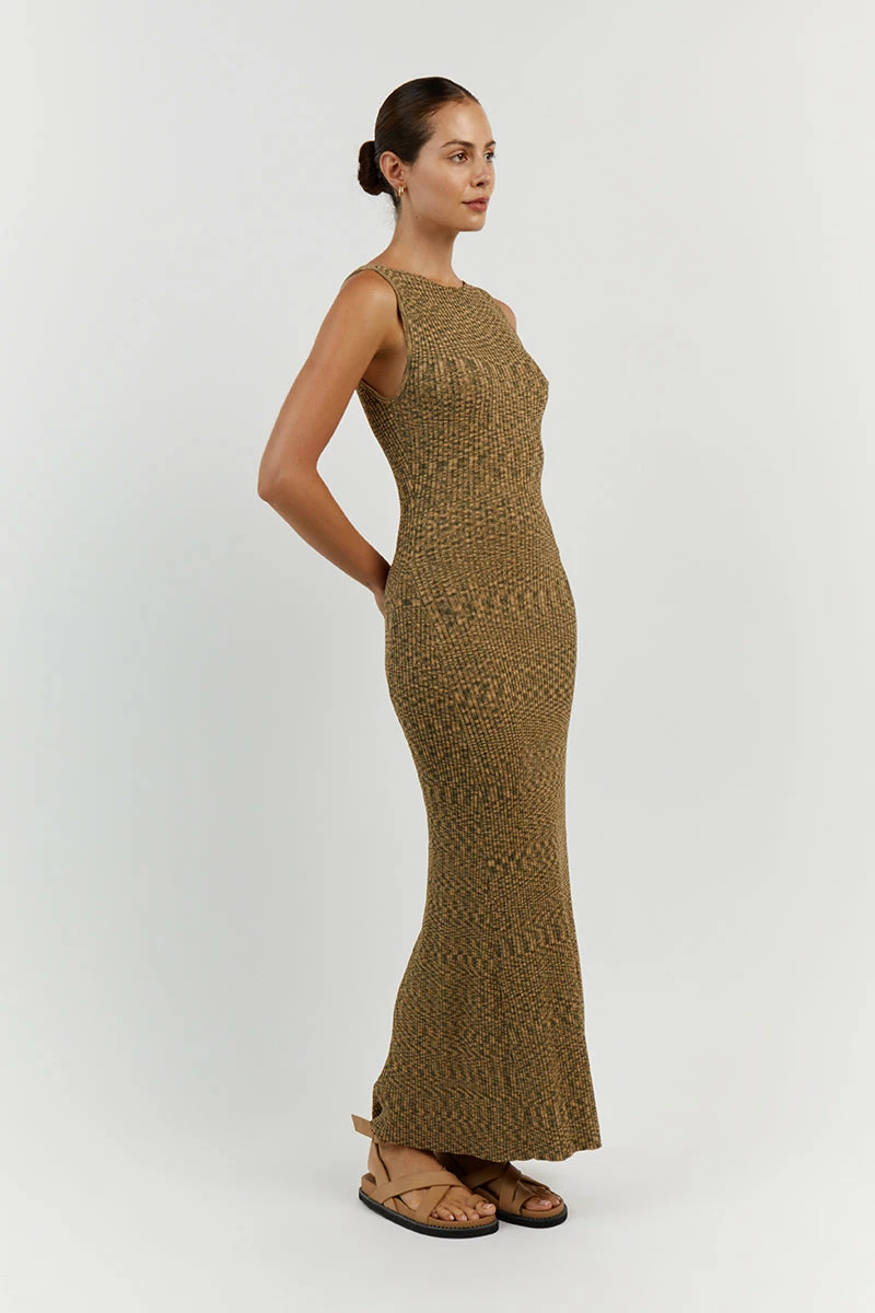 DISSH SADIE OLIVE MARLE MIDI DRESS 4 DISSH SADIE OLIVE MARLE MIDI DRESS - Image 4