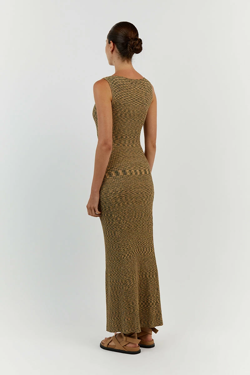 DISSH SADIE OLIVE MARLE MIDI DRESS 5 DISSH SADIE OLIVE MARLE MIDI DRESS - Image 5